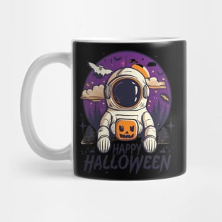 Happy Halloween Pumpkin Astronaut Lovers Mug